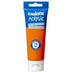 Акрилна боя 75ml в оранжев цвят - Carioca