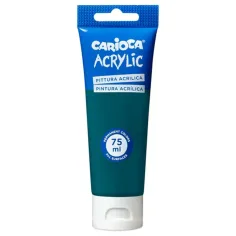 Акрилна боя 75ml в смарагдозелен цвят - Carioca