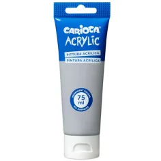 Акрилна боя 75ml в сребрист цвят - Carioca