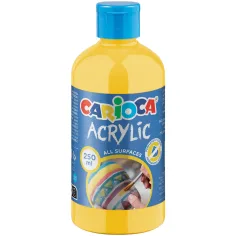 Акрилна боя в цвят лимонено жълто 250ml - Carioca