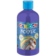 Акрилна боя в лилав цвят 250ml - Carioca