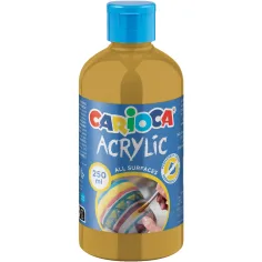 Акрилна боя в златен цвят 250ml - Carioca
