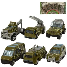 Army Die-Cast: Военен комплект от 6 малки коли