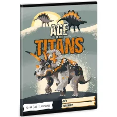 Ars Una: Age of Titans с динозаври тетрадка с редове за 3. клас 32 страници A/5 изображение 1