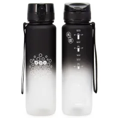 Ars Una: Черно-бял BPA-free мотивационен бутилка 1000ml изображение 2