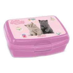 Ars Una: Cute Animal Tea party котешка кутия за обяд 16,5x6x13,5cm