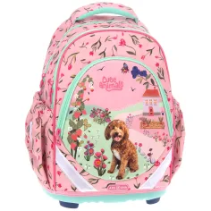 Ars Una: Cute Animals Doggie анатомична училищна раница, раница 33x43x22cm