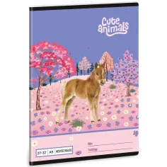 Ars Una: Cute Animals - Horse квадратен тетрадка A/5 27-32