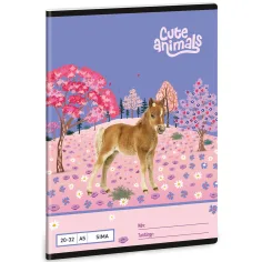 Ars Una: Cute Animals - Кон Pferde sima füzet A/5 20-32