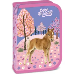 Ars Una: Cute Animals конна разтегателна пълнена несесер 13x19x4cm