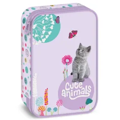 Ars Una: Cute Animals - Котенце многоетажен несесер 15,5x22,5x4,5cm