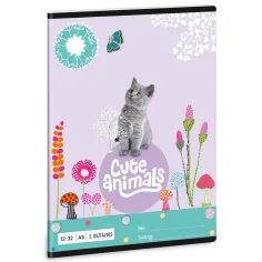 Ars Una: Cute Animals - Котенце за 3-ти клас тетрадка A/5