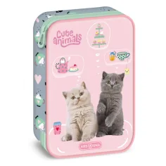 Ars Una: Cute Animals - Tea Party котешки двоен несесер