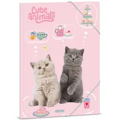 Ars Una: Cute animals tea party котешки гумен досье A/4 размер