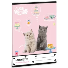 Ars Una: Cute animals-tea party котешки тетрадка 38 листа A/5