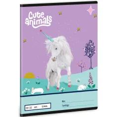 Ars Una: Cute Animals - Тетрадка с мотив на еднорог A/5 20-32