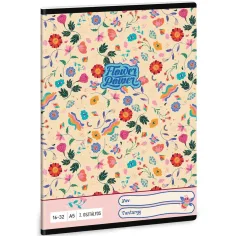 Ars Una: Flower Power цветен модел тетрадка за 2. клас с линии 32 страници A/5