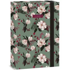 Ars Una: Flowery green цветен тетрадник A/4