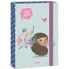 Ars Una: Fresh flowers таралеж шарен тетрадник A/4