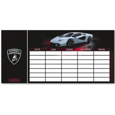 Ars Una: Lamborghini едностранен, двустранен часовник в черен цвят