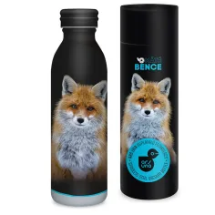 Ars Una: Мате Бенце - Лисица с двойна стена метална бутилка в подаръчна кутия 600ml