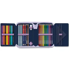 Ars Una: Navy bloom цветен разтегателен пълнен несесер 12,8x19,3x3,6 см изображение 2