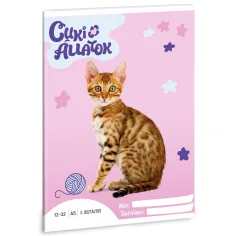 Ars Una: Сладки животни - Бенгалска котка 3-ти клас тетрадка A/5