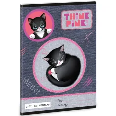 Ars Una: Think Pink A/5 линиран тетрадка 21-32