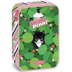 Ars Una: Think Pink котешка многостепенна несесер 15,5×22,5×4,5cm