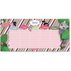 Ars Una: Think Pink котешки едностранен, двустранен учебен график