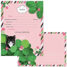 Ars Una Think Pink котешки покани за парти с пликове 10 бр.