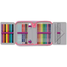 Ars Una: Think Pink котешки разтегателен пълнен несесер 12,8x19,3x3,6 см изображение 2
