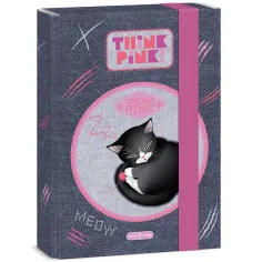 Ars Una: Think Pink сладък котешки тетрадник A/5