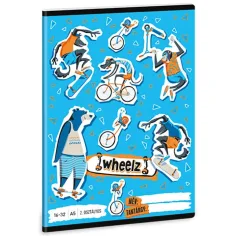 Ars Una: Wheelz тетрадка с линии за 2. клас A/5 16-32