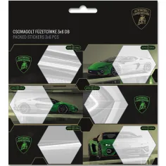 Ars Una: Зелена Lamborghini модел опакован етикет за тетрадки 3x6бр.