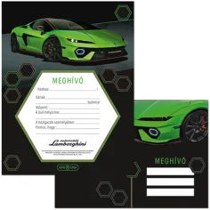 Ars Una: Зелена покана комплект с 10 броя с дизайн на Lamborghini