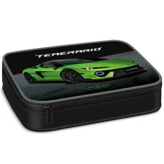 Ars Una: Зелена тетрадка с модел на Lamborghini с много нива 15,5x22,5x4,5cm