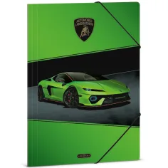 Ars Una: Зелено Lamborghini гумено папка A/4 размер