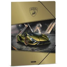 Ars Una: Жълт Lamborghini гумен папка A/4 размер