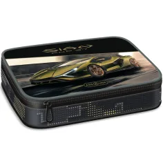 Ars Una: Жълт Lamborghini многопластов несесер 15,5x22,5x4,5cm