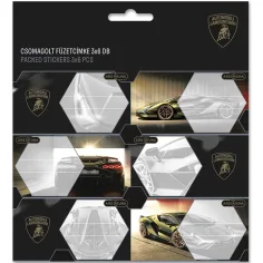 Ars Una: Жълт Lamborghini модел опакован етикет за тетрадки 3x6бр.