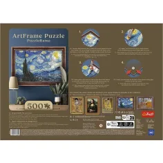 ArtFrame: Ван Гог - Звездна нощ 500 части пъзел с рамка - Trefl изображение 3