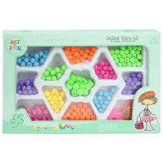 Art&Fun: Комплект за изработка на бижута с 100+ цветни топчета