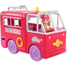 Барби: Игрален комплект на пожарната кола на Челси - Mattel изображение 3
