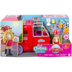 Барби: Игрален комплект на пожарната кола на Челси - Mattel