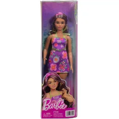 Барби: Модна приятелка с цветна рокля и лилави кичури – Mattel