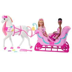 Барби Орехоразбивач - Комплект Ски с Кон - Mattel