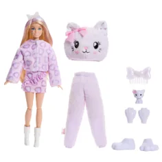 Barbie: Cutie Reveal изненадваща кукла - Котка - Mattel изображение 2
