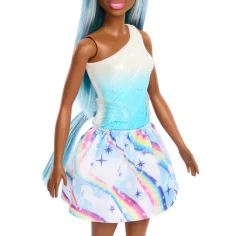 Barbie Dreamtopia: Еднорог кукла в синя дъговидна рокля - Mattel изображение 4
