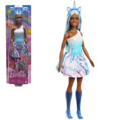 Barbie Dreamtopia: Еднорог кукла в синя дъговидна рокля - Mattel